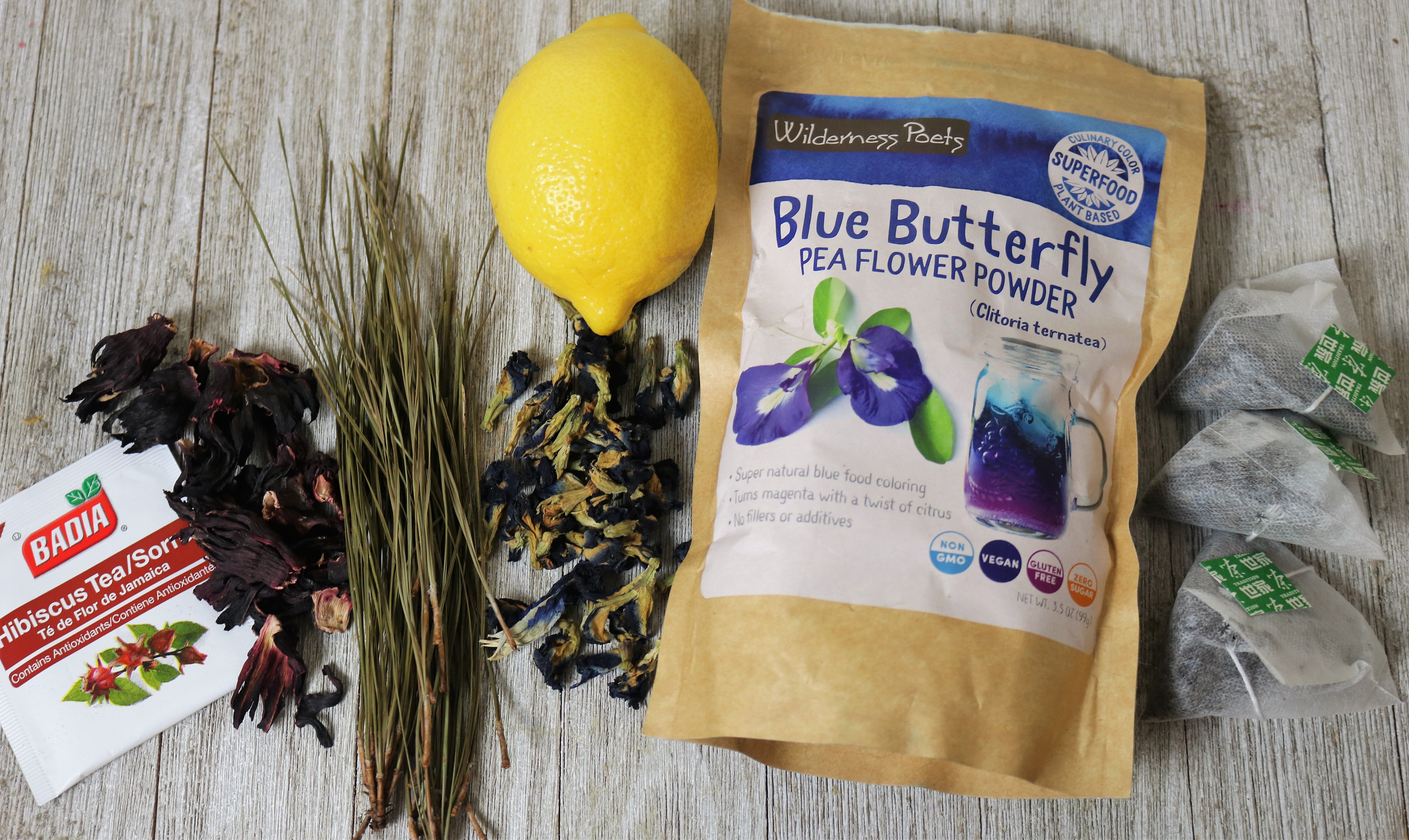 Hibiscus, Blue Butterfly Pea & Pine Needle Antioxidant Tea